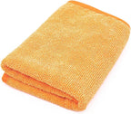 The Rag Company - Premium FTW Microfiber Cleaning Towels for Glass, Windows, Mirrors, Polished Surfaces - Streak-Free, Scratchless, 16" x16”, Orange, 3-Pack