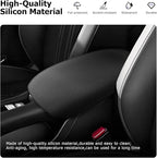 LUWU 2026 HR V Center Console Cover Hidden Storage Box Compatible with 2024 2025 2026 Honda HR-V Accessories Silicon Material 2026 HRV Armrest Cover Center Console Hidden Organizer Box (2 in 1 Design)