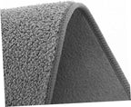 2pcs Grey Microfiber Car Wash Towels 30x30cm Double-Sided Plush Absorbent Cleaning Cloths for Vehicle Drying and Interior Care