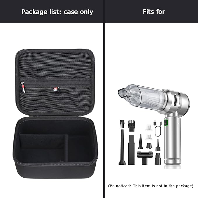 FBLFOBELI Hard Case for VNOST/EYYA/Saker/IYOFINE/WINWEND/SakerPlus Portable Mini Cordless Cleaner, Handheld Vacuum for Home,Car, Office Desk, Keyboards (Case Only)