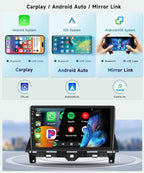 8 CORE 4G+64G Car Radio Stereo for Honda Accord 2008-2013 with Wireless CarPlay/Android Auto, 10.1 inch 1280 * 720P IPS Touch Screen Android 13 GPS WiFi Bluetooth 32-Band DSP SWC HD Camera