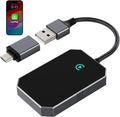 2026 Upgraded Wireless CarPlay Adapter for iPhone – Convert Factory Wired to Wireless Plug-and-Play USB-A/USB-C, No Latency Siri/HD Nav, Compatible with Car with Wired CarPlay & iOS 10+