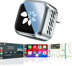 2026 Upgraded Wireless CarPlay Adapter, 2-in-1 Mini CarPlay Adapter for iPhone & Android, 3 Second Auto Stable Connection with Zero Latency, Plug & Play for 2016+ Cars with USB-A/USB-C Ports