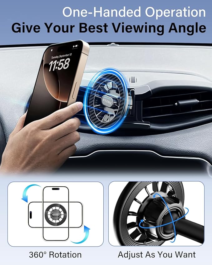 SKYLOTEC Car Phone Holder for Lexus RX 350 RX 450h 2010 2011 2012 2013 2014 2015 Accessories Automobile Cradles Magnetic Phone Mount Compatible with MagSafe, Strong Magnets Cell Phone Base