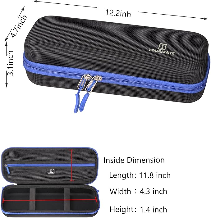 Tourmate Hard Storage Case for Upbooz/Vacuum/Minthouz/Dovety Vacuum Cordless - Travel Case for Portable Car Vacuum(Only Case)(Black & Blue)