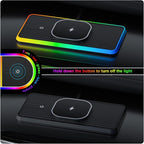 Magnetic Wireless Car Charger Charging pad, POLMXS 15W Wireless Phone Charger Cell Phone Cordless Charging mat for car Compatible with iPhone 12/13/14/15/16 Pro Max Xs Airpods Earbuds (K1MAG)