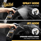 toretark Ceramic Tire Shine Spray — High-Gloss Wet Look Tire Coating with Ultra-Dense Nylon Brush Applicator, UV Protection, Long-Lasting Shine for Car Truck RV Motorcycle (3.4 Fl Oz)