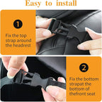 Kaiphy Car Backseat Organizer Premium Quality Car Kick Mats with 10" Tablet Holder - Extra Large Pocket- Sturdy Top 2Pack