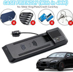 CenNa Wireless Car Charger for Audi A4 Allroad/A4/A5/S5/Rs5/Q5/Sq5 (2008-2018) All Models Accessory with 15w Wireless and USB Qc3.0 Fast Charging, Gift for Family