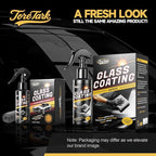 Toretark Car Ceramic Glass Coating Spray,Automotive Windshield Rain Repellent Glass Polish Protect, Long-Lasting Quick Dry Coat (3.38 fl oz +Towel)