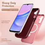 for Samsung Galaxy A14 5G Phone Case - Compatible with MagSafe Women Girls Cute Magnetic Protective Cover Girly Unique Fashion Heavy Duty Shockproof Design for Samsung Galaxy A14 5G Cases