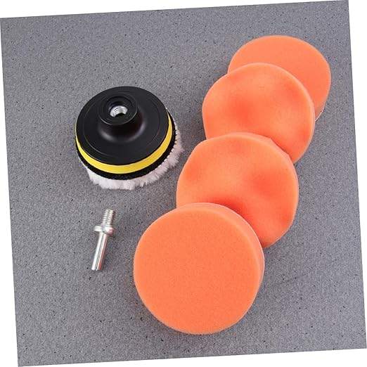 Unomor 6pcs Polishing Waxing Buffing Pads Kit Car Wax Applicator Pad for Car Waxing and Buffing
