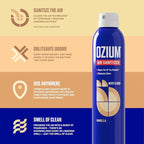 Ozium 0.8 oz. Air Sanitizer & Odor Eliminator for Homes, Cars, Offices and More, Vanilla Scent