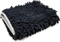 Autofiber Zero Cuff Microfiber Black Wash Mitt - Pack of 1 (7 inch x 9 inch)