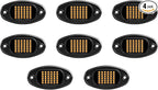 GSRECY Rock Lights Ultra Bright LED Neon Underglow Lights Waterproof for Trucks Pickup SUV UTV ATV RZR Car Boats Motorcycle (Yellow, 8 Pods)