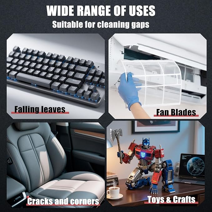 Compressed Air Duster and Car Vacuum Two-in-one，Household mini air blower gun，compressed air duster，Portable Handheld Car Vacuum Cleaner，Ideal for cleaning computers keyboards, outdoor cooling