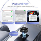 LEXXSON Wireless CarPlay Adapter for iPhone, Plug and Play, Fast and Stable Connection 2 in 1 Android Auto Wireless Adapter for CarPlay＆Android