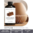 Brooklyn Botany Cinnamon Essential Oil - Huge 4 Fl Oz - 100% Pure and Natural - Premium Grade with Dropper - for Aromatherapy and Diffuser