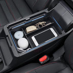 Center Console Organizer Armrest Tray Insert Storage Box for Honda CRV 2023-2026, Accessories for 2023+ CR-V Hybrid, ABS Plastic, Black