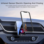 Wireless Car Charger,15W Fast Charging Auto-Clamping Car Charger Phone Mount Air Vent Cell Phone Holder,Fit for iPhone Android and All Smartphones