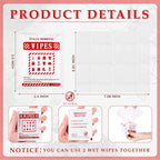 Timgle 200 Pcs Instant Stain Remover Wipes Individual Wrapped Stain Remover Wipes Bulk Portable No-rinse Cleaner for Clothes Fabric Coffee Grease Travel Purse Diaper Bag Car Laundry (White)