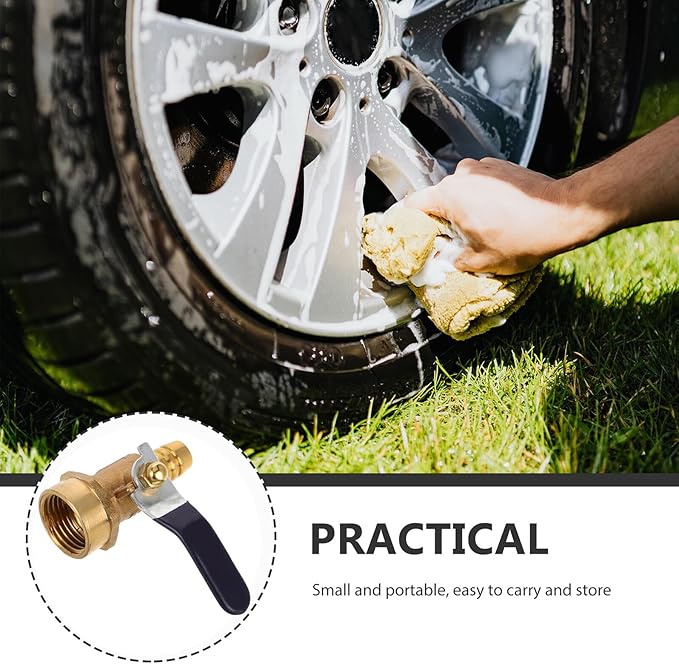 NUOBESTY Car Wash Foam Sprayer Nozzle with Copper Valve, Stainless Steel Foam Cannon Attachment, Wide Flat Plastic Duckbill Spray Head for Automotive Exterior Cleaning