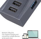 Glove Box USB Hub for Y, Multi Port Glove Box Hub Multiport Car Docking Station Replacement for Y
