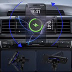 Wireless Mag Car Mount Charger for Samsung Galaxy S26 Ultra S26 Plus S25 Ultra S24 FE S23 Plus S22 S21 S20, 15W Magnetic Auto Phone Charging Car Wireless Charger for Google 10 9A 8A 7 8 9 Pro Fold XL