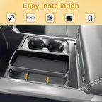 Center Console Tray Organizer for 2021-2025 2026 Ford F150 Accessories Insert Hidden Tray Improve Secret Storage Keep Clean Fits into The Existing Driver's Side Pocket