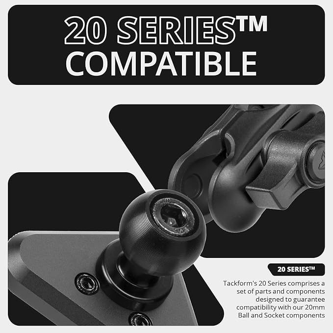 Tackform Link Vent Phone Mount Compatible with 2015-2020 Ford F-150, 2017-2021 Super Duty, 2018-2021 Expedition | Aluminum | Universal Magnetic Holder | 2" Arm | Red Knob | (NOT MAGSAFE Compatible)