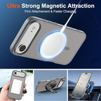 SUPFINE Magnetic for iPhone Air Case (Compatible with MagSafe)(Military Grade Drop Protection) Slim Translucent Matte Shockproof with Anti-Fingerprint Phone Cover for 17 Air,Gray