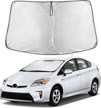 EcoNour Windshield Sunshade Compatible for Toyota Prius Hatchback 2010-2013 2014 2015, (Not for Prius C or Prius V) Sun Visor for Front Window Sun Shade Cover, UV Heat Protector, Car Accessories