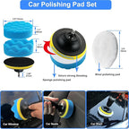 27Pcs Car Wash Cleaning Kit with Foam Gun, Car Detailing Kit, Auto Detail Supplies Tools With Wheel Drill Brush Set, Car Polishing Kit, Car Detailing Brush Set for Tires, Wheels, Interior & Exterior