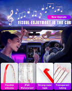 STONEBANKS 5.7FT LED Interior Light for Car, 48LEDs RGB USB Under Dash Lighting, Footwell Neon Internal Lights Kit, Smart APP and Remote Dual Control, Multicolor Music and Mic Mode