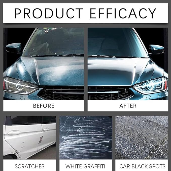 Car Ceramic Coating Agent, Crystal Serum Ceramic Coating, Ceramic Car Coating Kit - Crystal Serum, Advanced Graphene Ceramic Coating for Cars, 9H Graphene Coating for Auto Car Detailing (1Set)