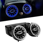 3 Color Rear LED Vent Ambient Light Kit for C GLC Class W205 X253 2015‑2018 ABS PC Replacement Rear Outlet with Matte Finish