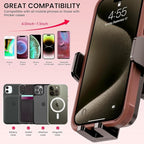 DOLYOFG Universal Car Phone Mount Holder [3-in-1 Suction Cup] for Dashboard Windshield Air Vent, Military-Grade Adhesive Phone Car Mount, One Hand Release for iPhone Samsung Android Smartphones