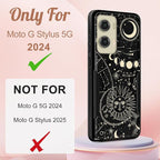 for Moto G Stylus 5G 2024 Case - Compatible with MagSafe Women Girls Cute Magnetic Phone Cover Aesthetic Sun Moon Heavy Duty Shockproof Design for Motorola Moto G Stylus 5G 2024 Cases