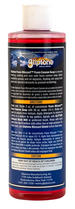 Gliptone Professional Car Care Foam Blizzard Cannon Soap (16 Fl Oz)