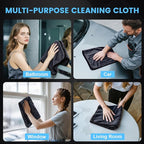 TEAWOO Shiny Wipes Shower Cleaning Cloth, Ultra Absorbent Car Drying Towel, 2 Pack 16 x 24 inch Microfiber Cleaning Cloth for Car, Bath & Househood