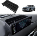 Muslogy Dash Storage Box Behind Screen Center Console Organizer Compatible with Mazda CX5 CX-5 Accessories 2022-2025 Sunglasses Holder Dashboard Insert Tray ABS Interior Secondary Accessories