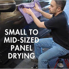 The Diva Rinseless V2 Car Drying Towel-16x20 inches, 1200 GSM Microfiber Twist Loop, Premium Korean Quality, Suede Edge Towel for Auto Detailing, Paint Safe, Purple - 3 Pack