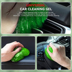 Auto Dynasty 2024 Universal Home/Office Keyboard/Interior Car Air Vent Auto Detailing Car Slime Cleaner Dust Cleaning Removal Gel Putty Jelly, Green