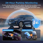 4K Dual Dash Cam Front and Rear, 2 Channel Car Camera with Built-in GPS 5.8GHz WiFi, 3.5" IPS Screen, 64GB Card Included, 170° Wide Angle, Night Vision, 24H Parking Monitor for Cars