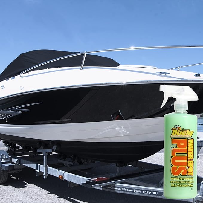 DUCKY PRODUCTS Water Spot Plus: Spray with Wax for Boat, Car, Motorcycle & RV Exterior Detailing, 128 oz