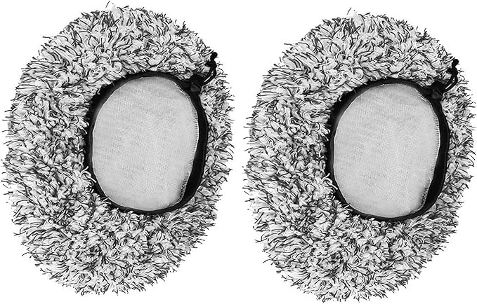2 Pieces Brush Cover, Wash Mitt Car Brush Cover for Car Wash Brushes,Microfibre Car Brush Cover,SB Wash Brush Cover for Washing Park/Wash, Gentle Car Sponge-Black