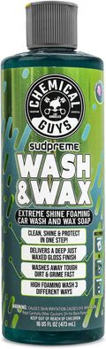 Chemical Guys CWS10216 Sudpreme Wash & Wax Extreme Shine Foaming Car Wash Soap (Safe for Cars, Trucks, SUVs, Motorcycles, RVs & More) 16 fl oz
