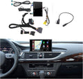 Wireless CarPlay + Android Auto + Mirroring Retrofit Decoder Box Kit, USB Stick Playback, Compatible with Audi A6 A7 C7 from 2016-2018 with MIB Version