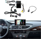 Wireless CarPlay + Android Auto + Mirroring Retrofit Decoder Box Kit, USB Stick Playback, Compatible with Audi A6 A7 C7 from 2016-2018 with MIB Version
