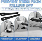 2 Pack Car Seat Gap Filler with Phone Holder, Universal No Drop Seat Guard Gap Seam Filler Organizer, Easy Install for Cars, Durable Non-Slip Material, Perfect for Car, Perfect for Car, Truck, SUV